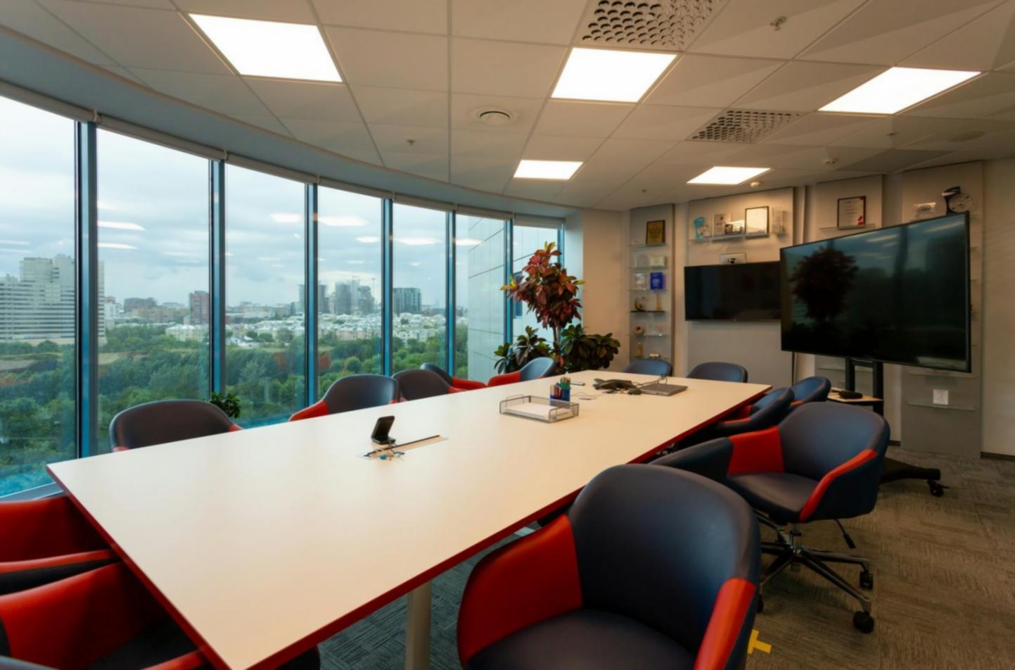 Business planning workspace with notebooks and laptop